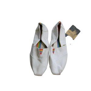 Tom's Size 6 Unity Rainbow Flats Shoes NWT